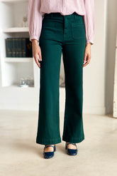 Jean vert évasé - Atlantyt