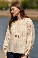 Blouse ajourée écrue - Briana