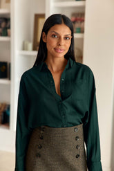 Chemisier fluide vert - Chanice