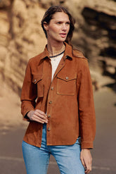 Surchemise Florine cuir suède