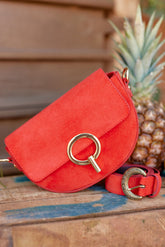 Sac en cuir rouge - Jim