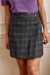 Jupe courte à carreaux - Jone