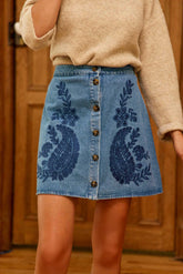 Jupe courte stone - Julie