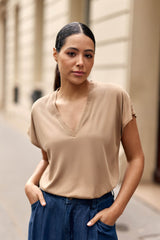 T-shirt beige - Marcellina