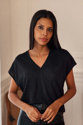 T-shirt noir - Marcelina