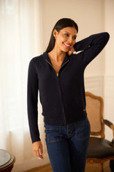 Gilet cachemire marine - Mariane