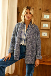 Gilet long marine - Melisse