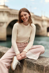 Pull boutons écru - Mingo