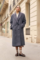 Manteau long gris - Nour