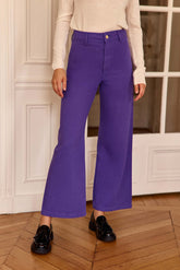 Pantalon taille haute violet - Paphos