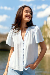 Top ciel effet gaufré - Tacha