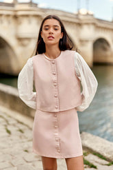 Veste sans manches rose - Valenti