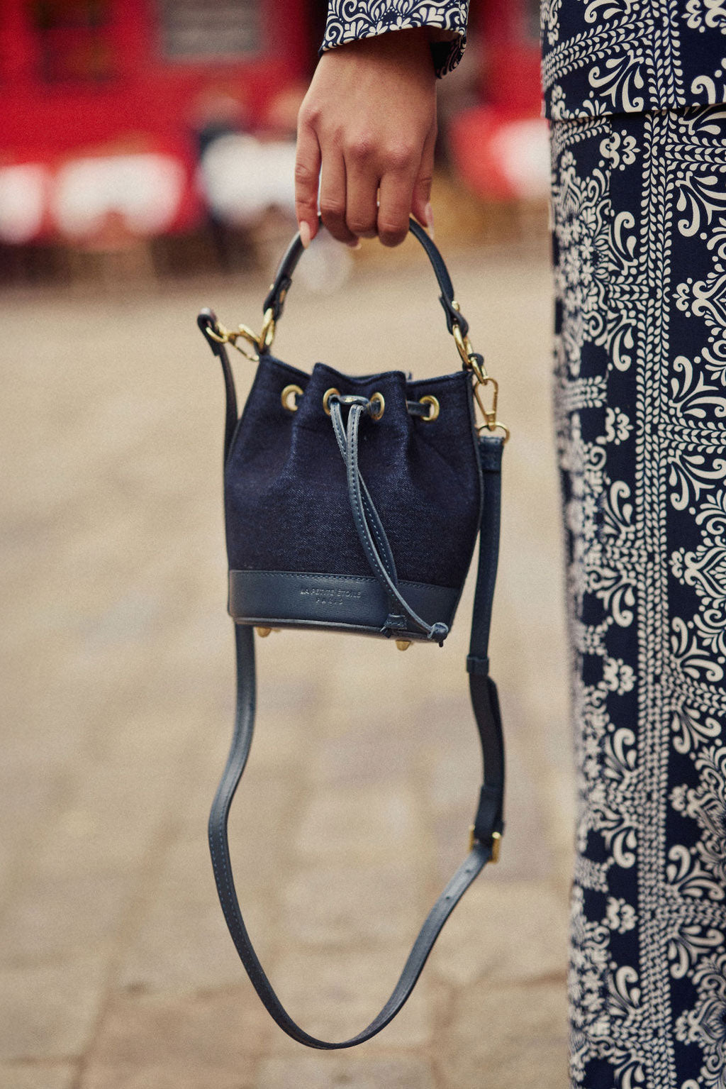 Sac seau cuir brut - Aimmy