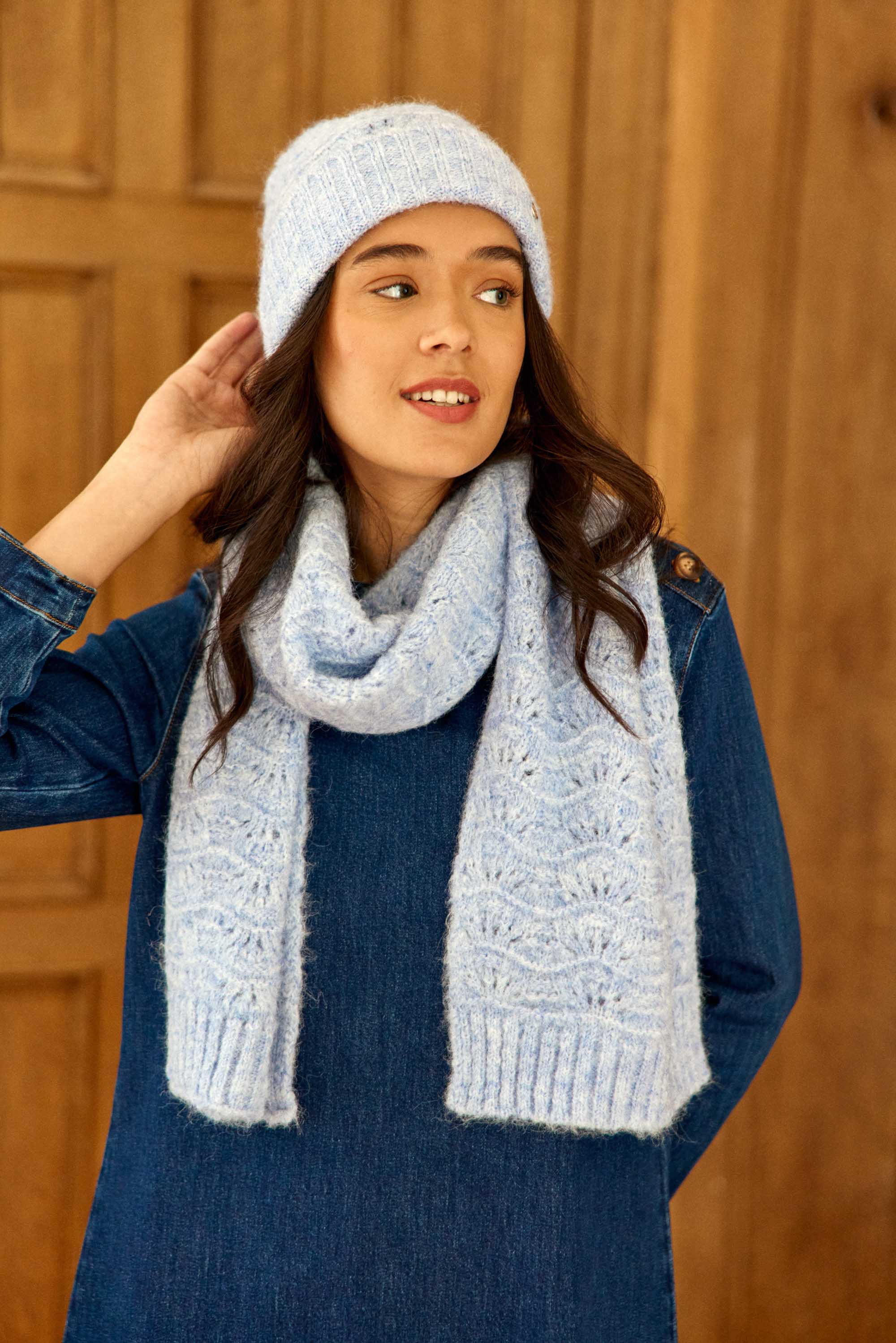 Echarpe bleu ciel - Aven