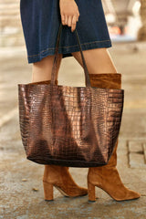 Sac cabas en cuir python - Aldo