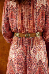 Ceinture cuir suédé camel - Alicia