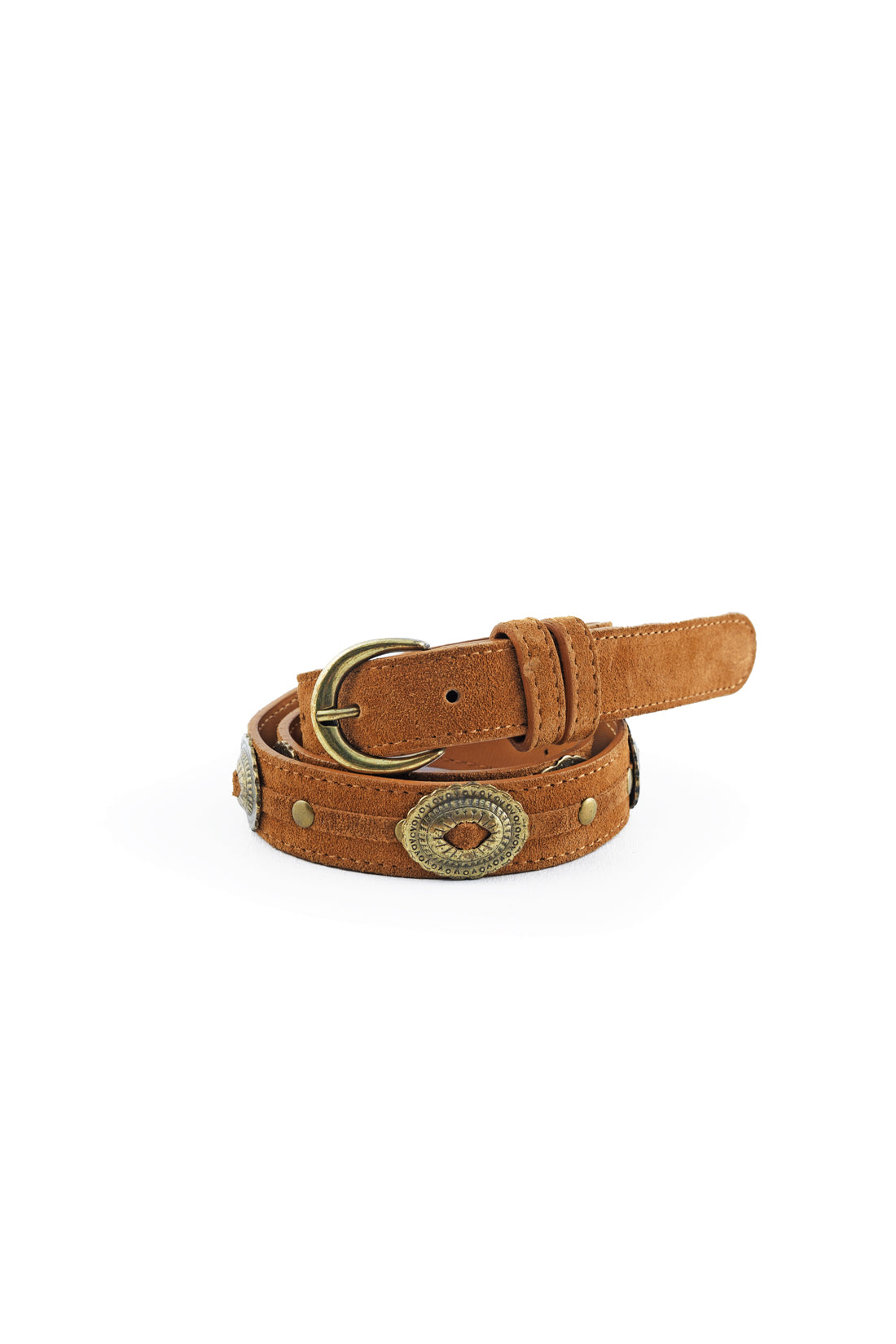 Ceinture en cuir camel - Alicio
