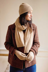 Echarpe cachemire camel - Alina