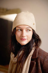 Bonnet cachemire camel - Alison