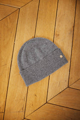 Bonnet cachemire gris chine - Alison