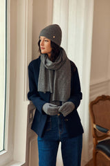 Gants cachemire gris chine - Alivia