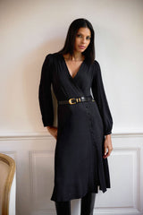 Ceinture cuir noir - Anais