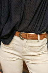 Ceinture en cuir camel - Ash