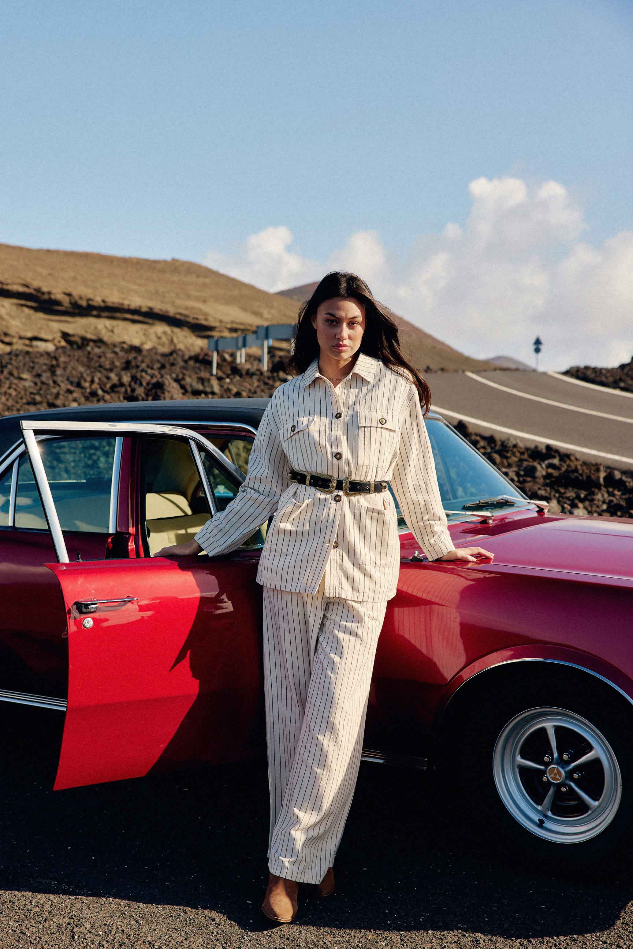 Ceinture cuir noir - Assia