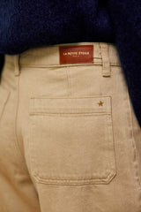 Jean taille haute beige - Atlanta