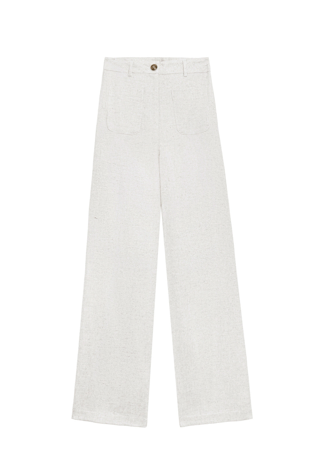 Pantalon évasé en lin écru - Atlanty