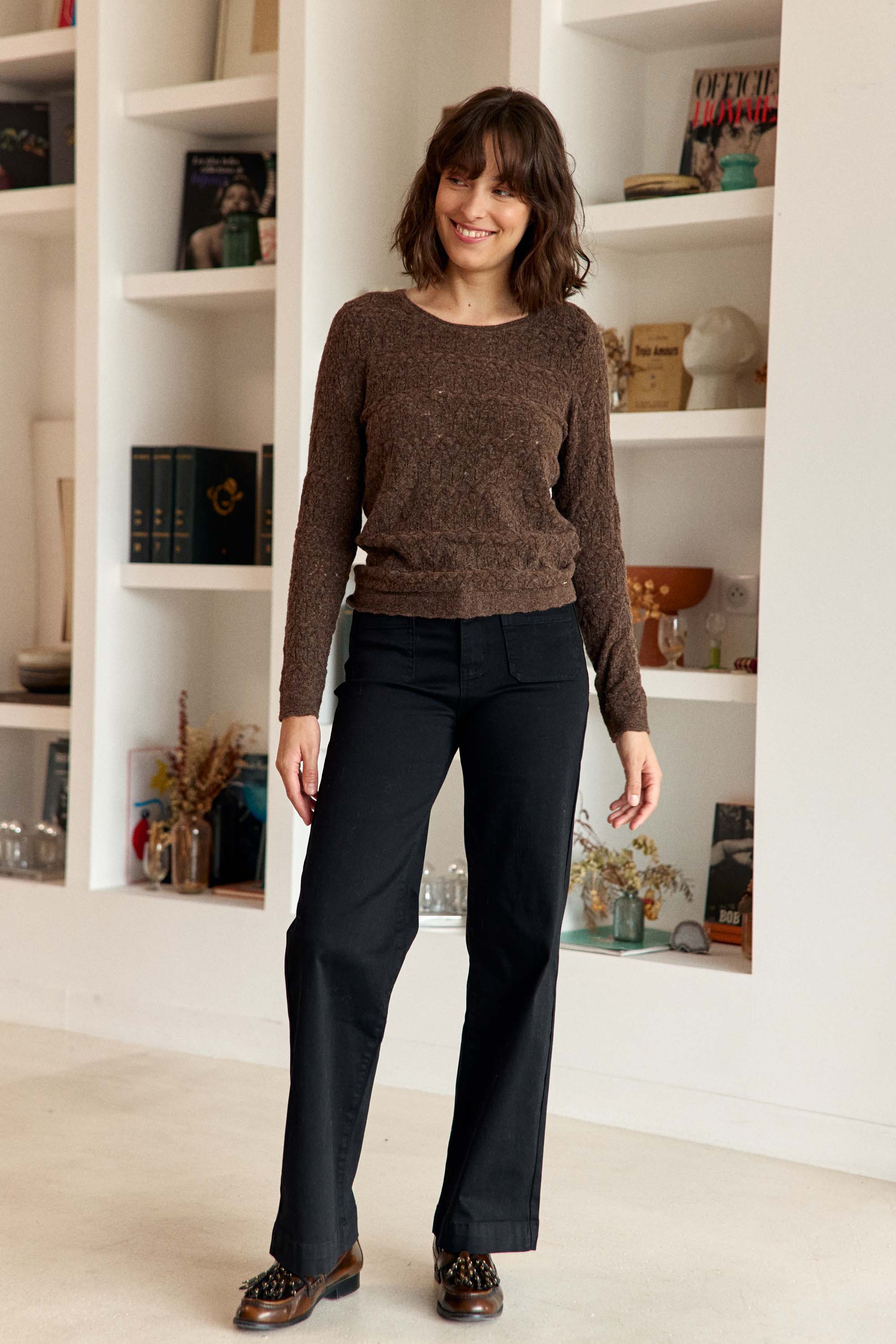 Jean noir évasé - Atlantyt