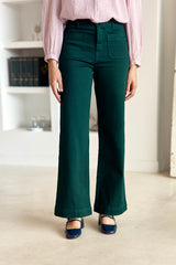 Jean vert évasé - Atlantyt