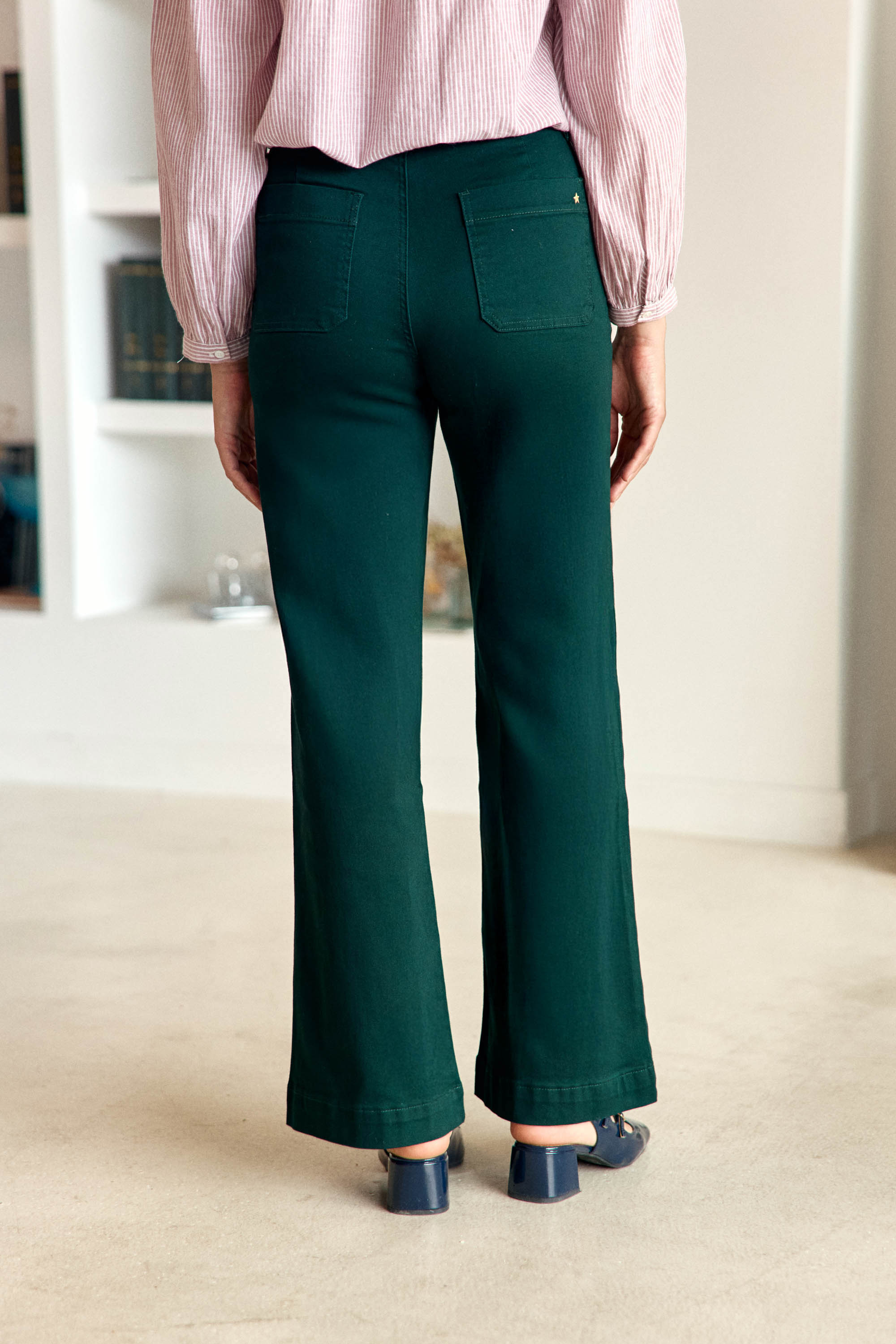 Jean vert évasé - Atlantyt