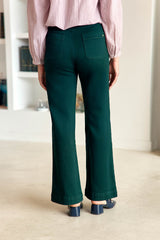 Jean vert évasé - Atlantyt