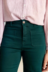 Jean vert évasé - Atlantyt