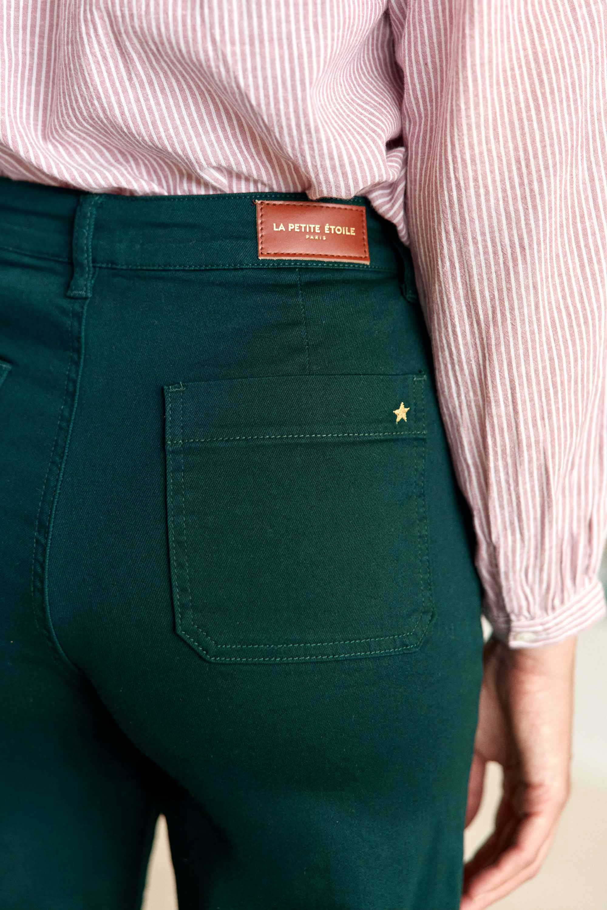 Jean vert évasé - Atlantyt