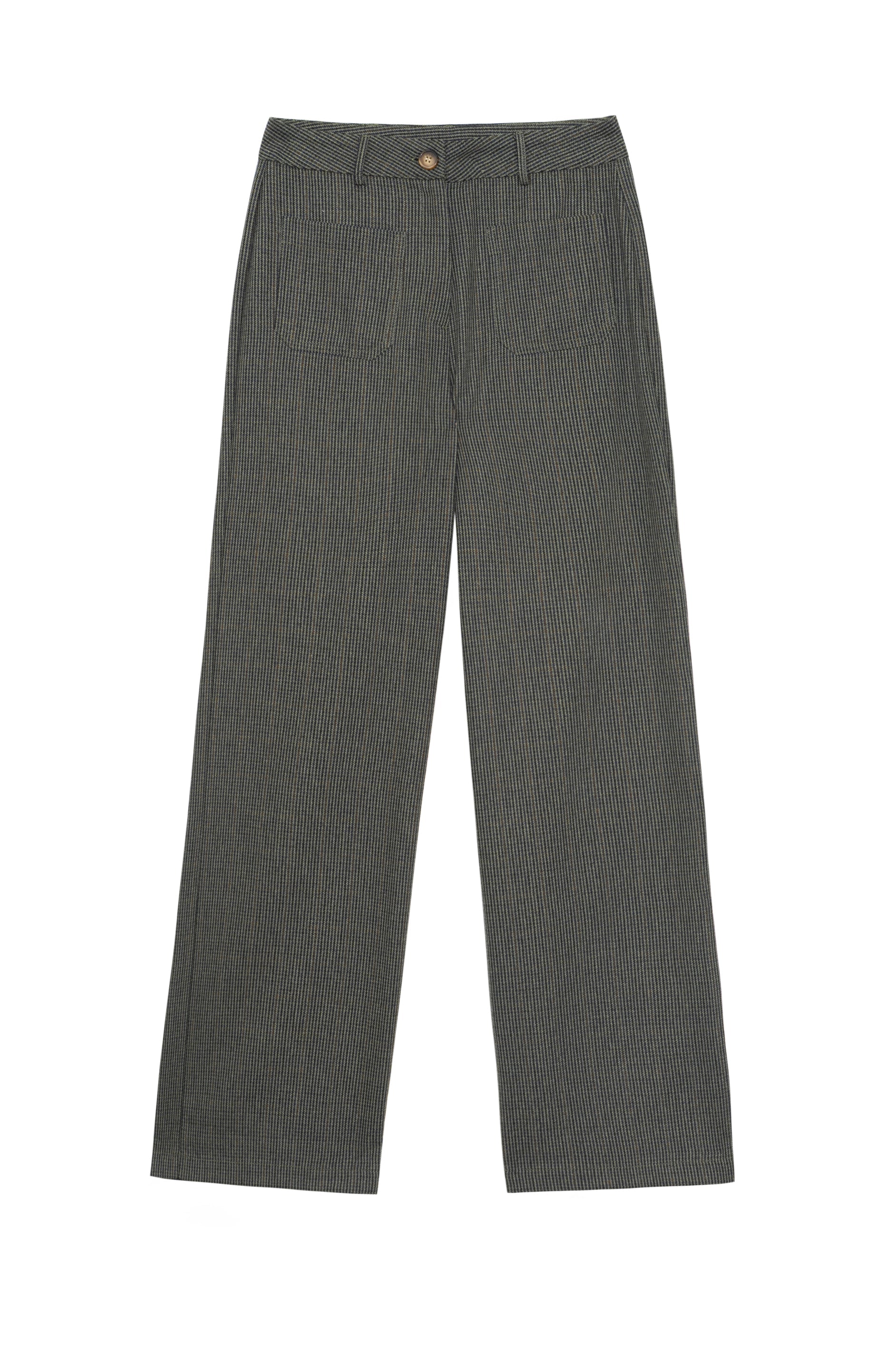 Pantalon à carreaux kaki - Atlany