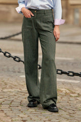 Pantalon à carreaux kaki - Atlany