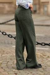 Pantalon à carreaux kaki - Atlany