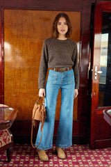 Ceinture cuir marron - Aurore