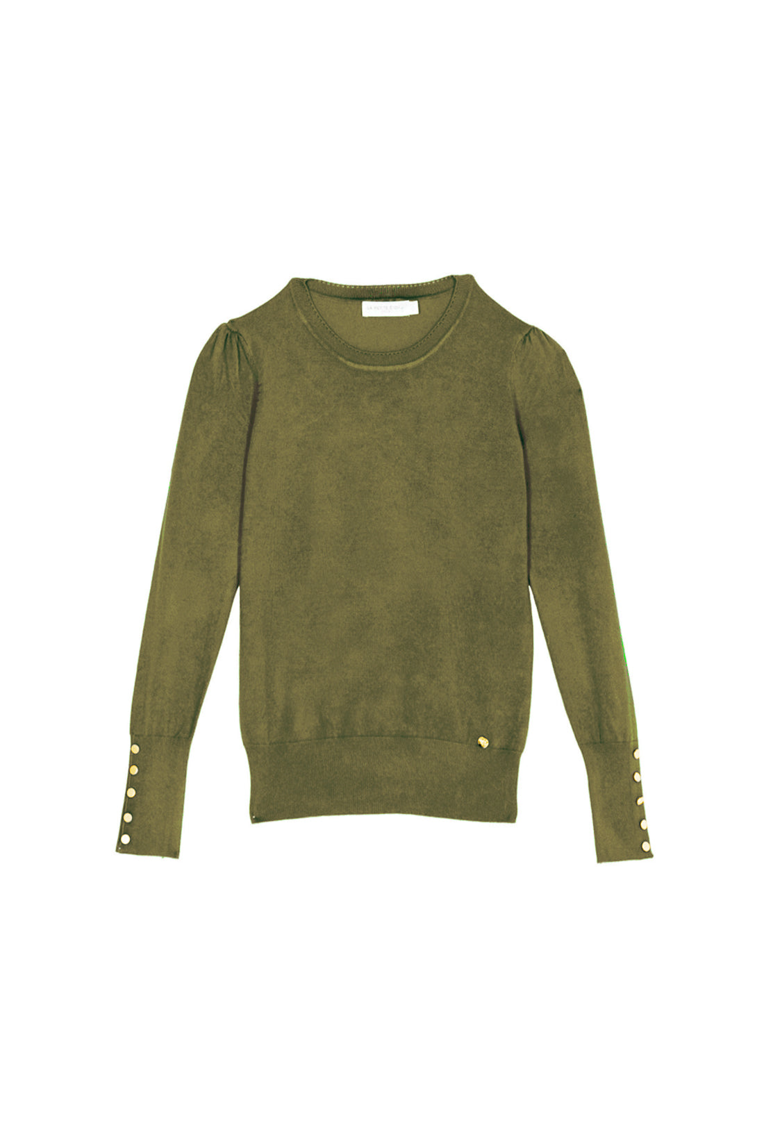 Pull col rond kaki - Beatrice