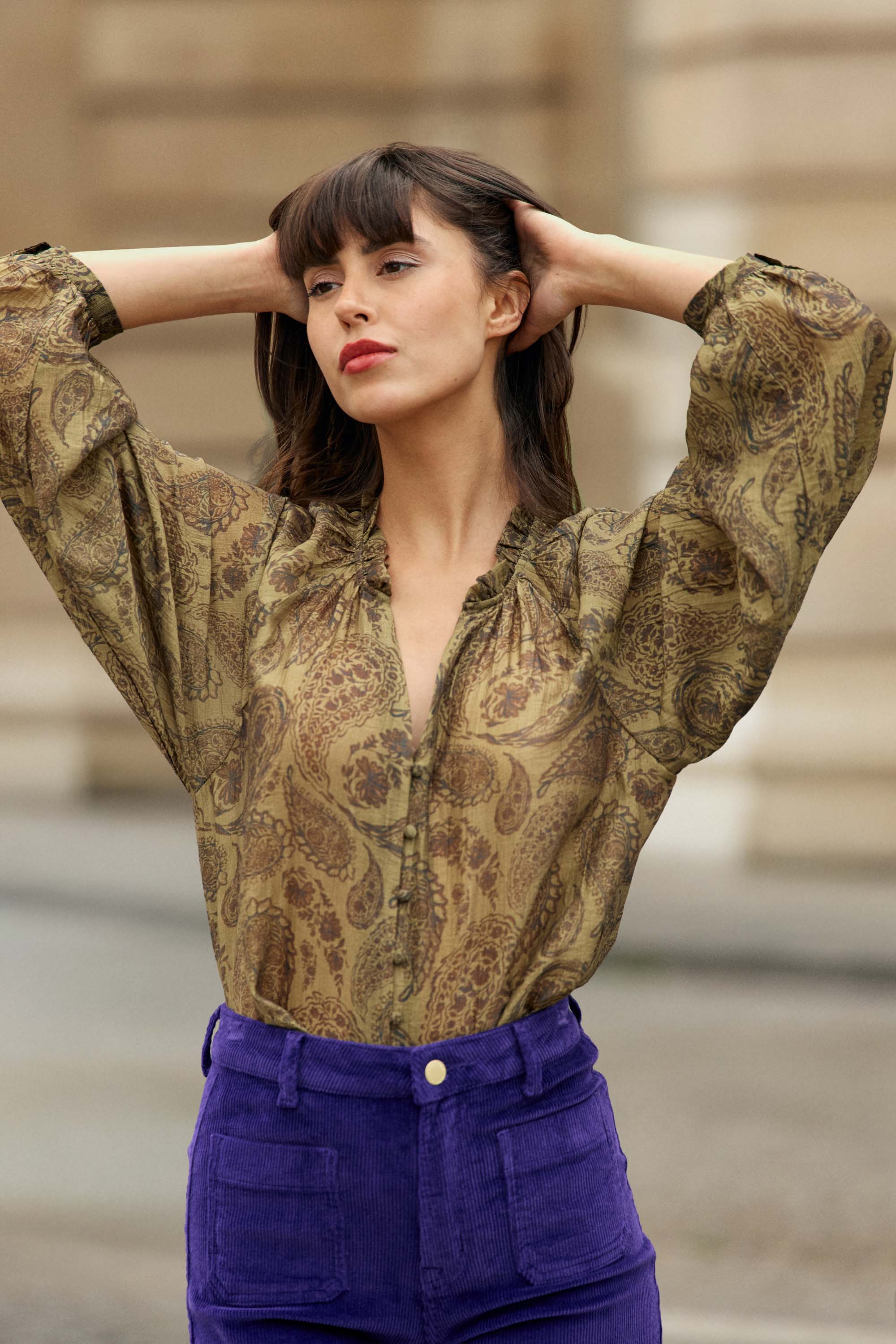 Blouse ample à imprimés - Beila