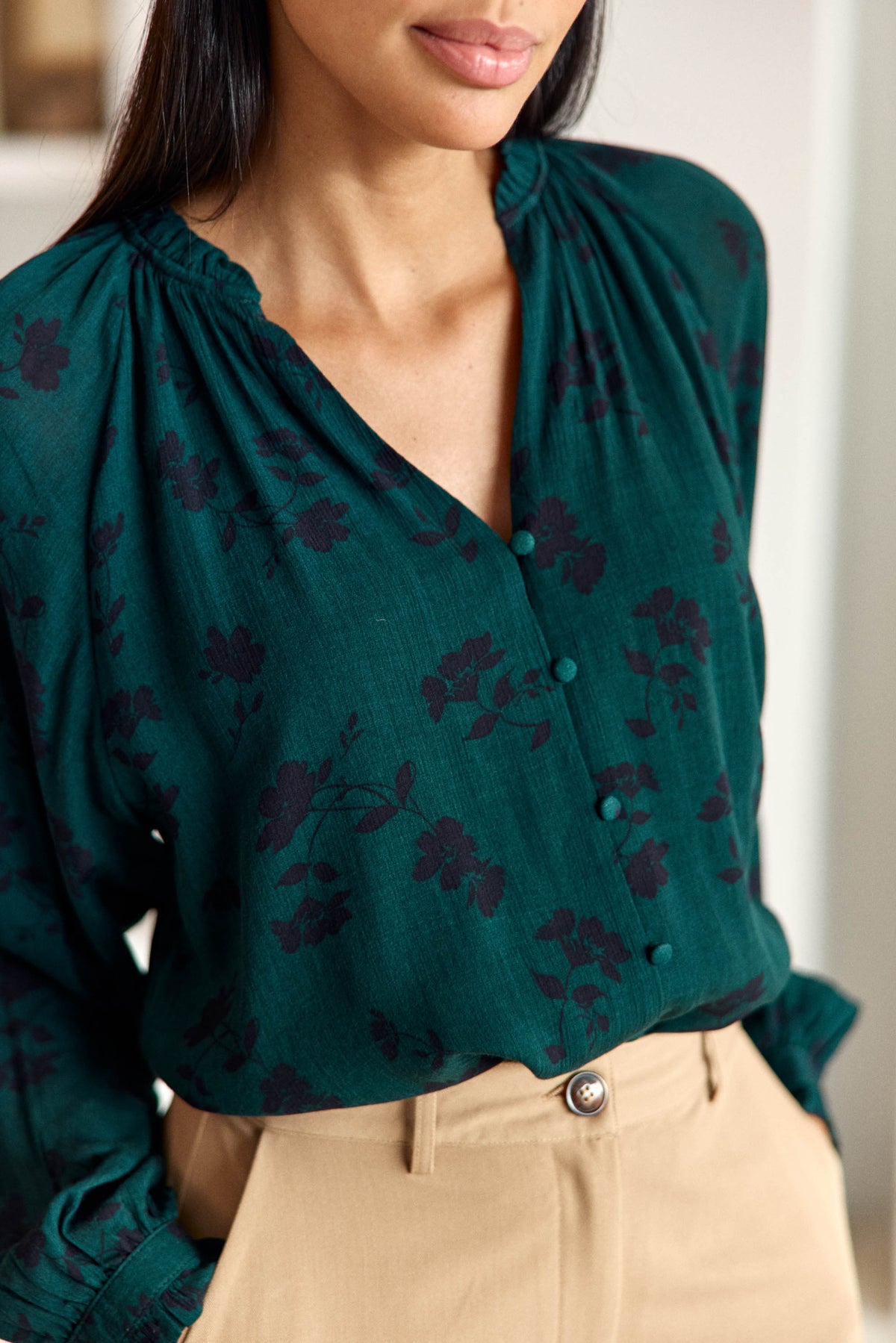 Blouse ample à fleurs - Beilo