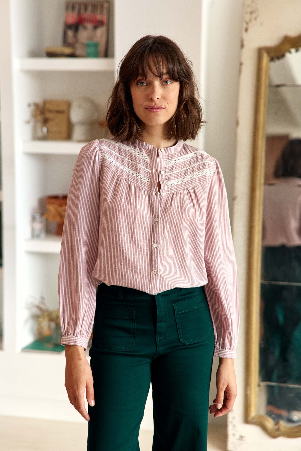 Blouse ample bordeaux - Bene