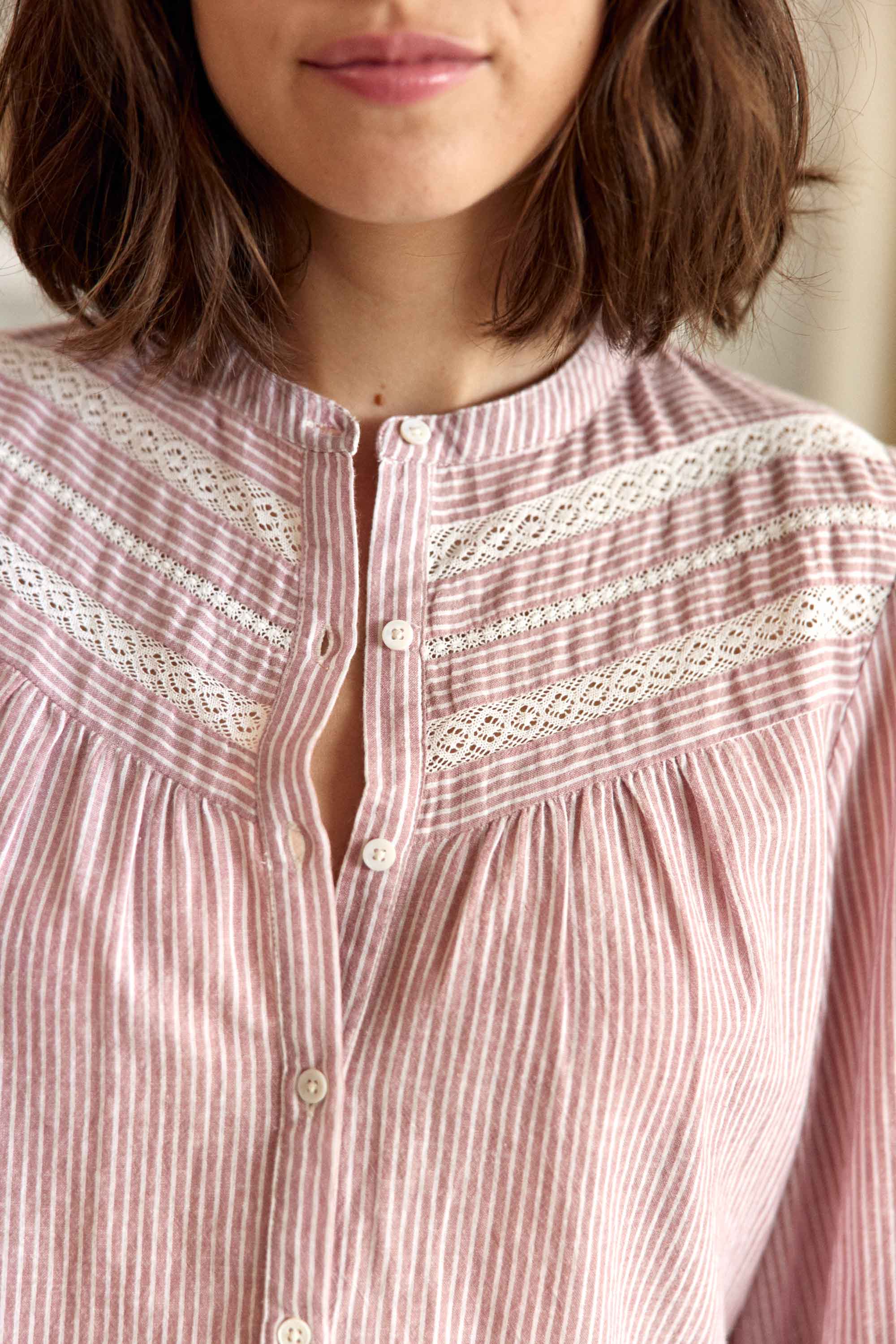 Blouse ample bordeaux - Bene