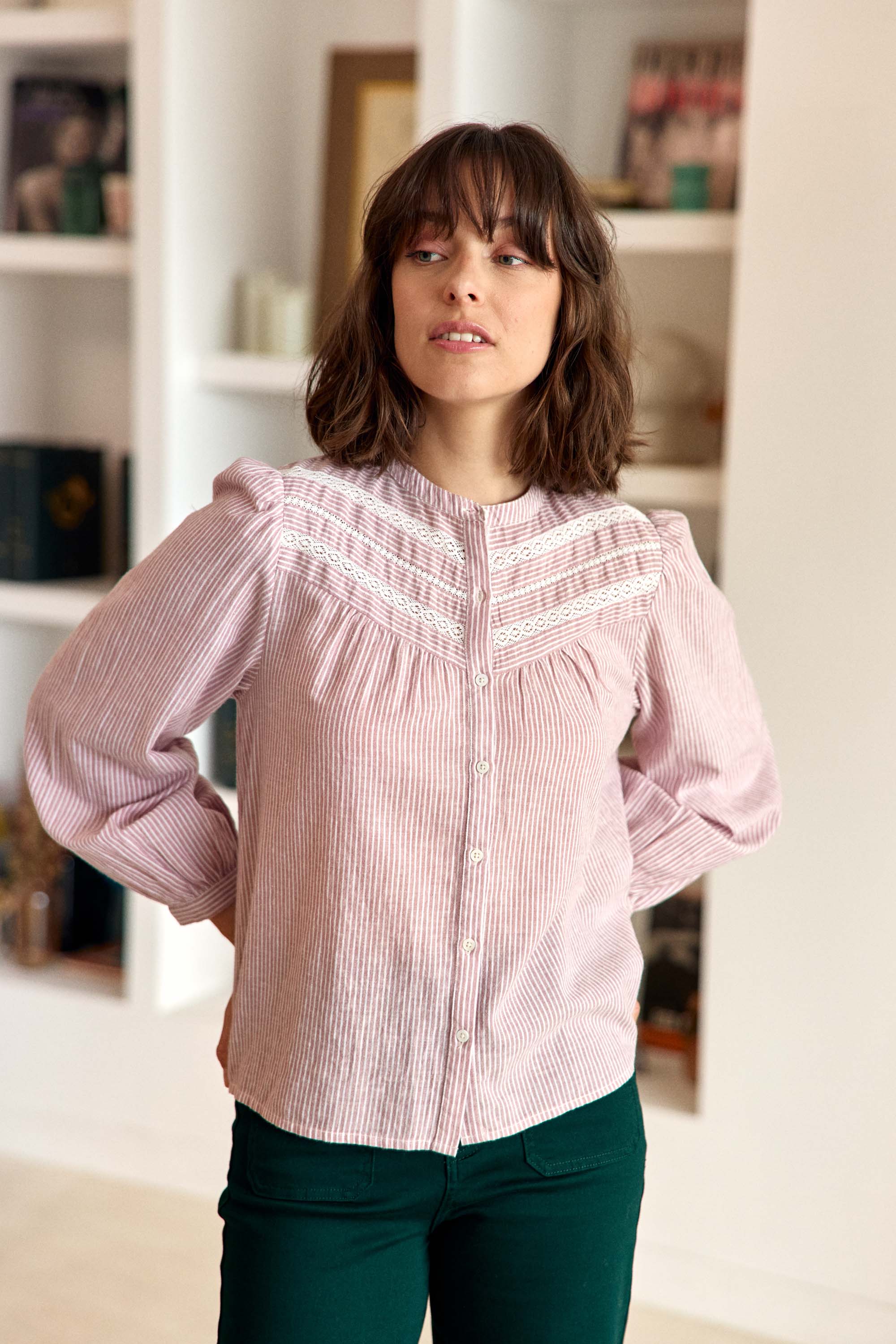 Blouse ample bordeaux - Bene