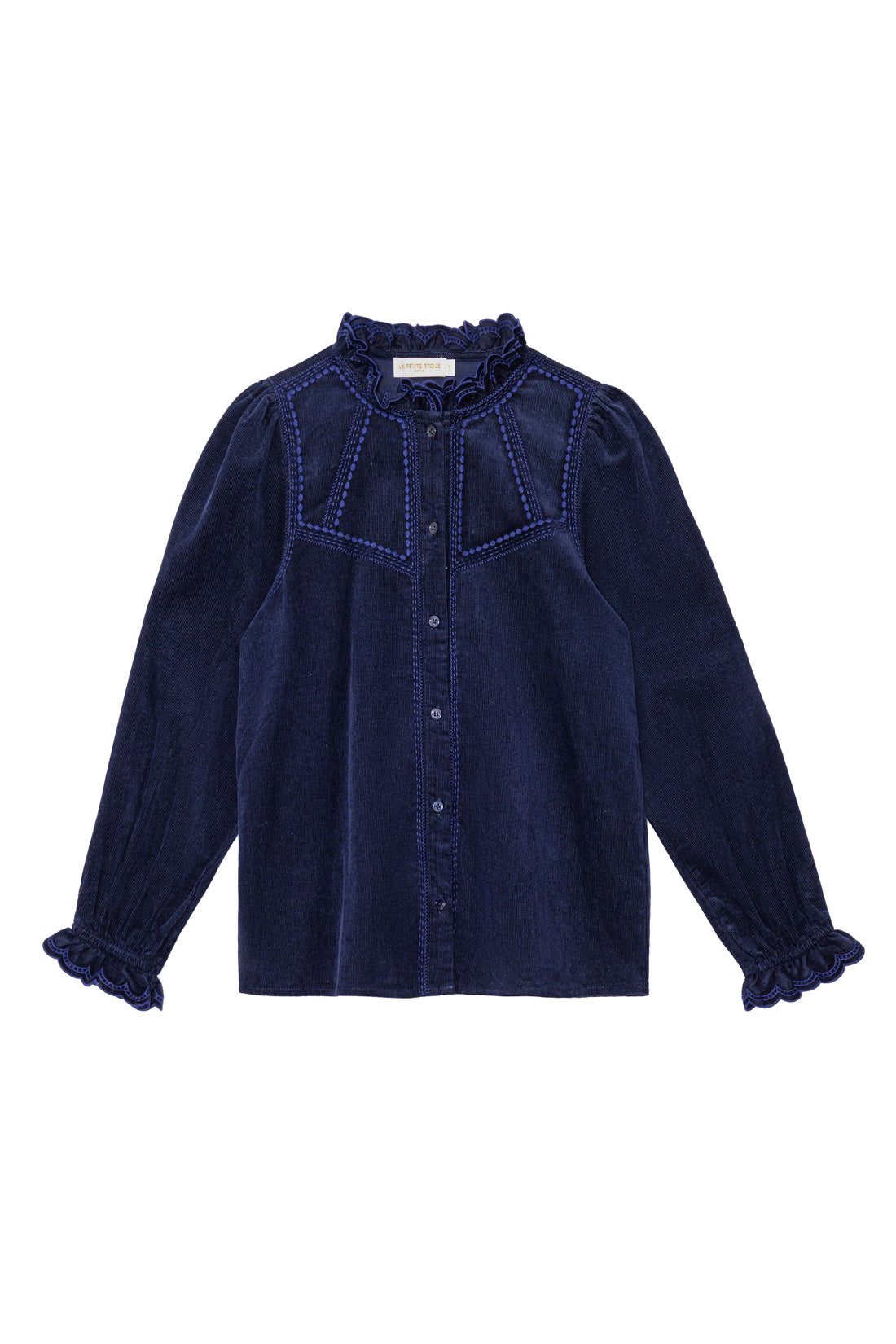 Blouse velours côtelé marine - Beriza