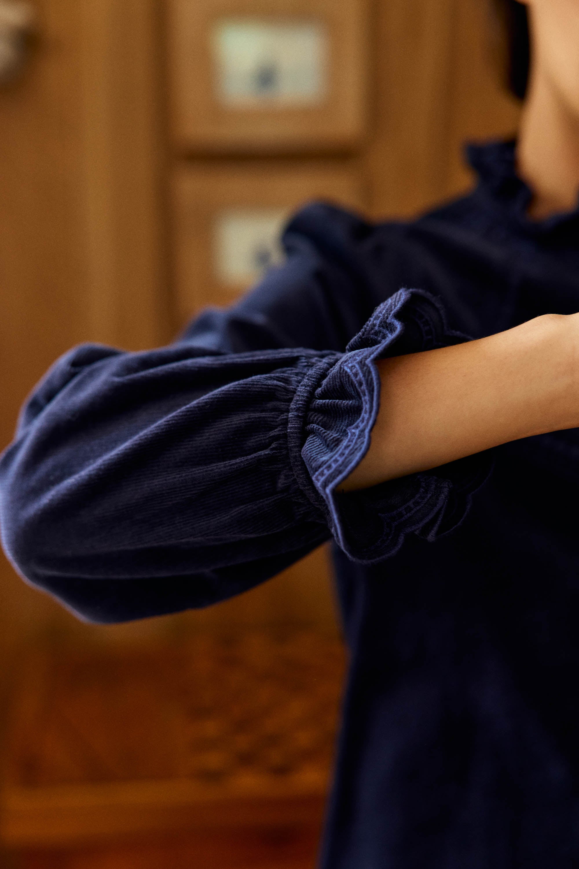 Blouse velours côtelé marine - Beriza