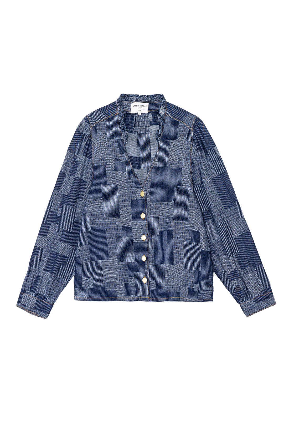 Blouse denim patchwork - Blent