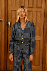 Blouse denim patchwork - Blent
